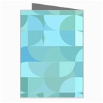 Geometric Ocean   Greeting Card Right