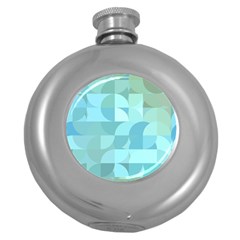 Geometric Ocean   Hip Flask (5 Oz) by ConteMonfreyShop