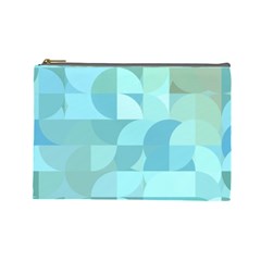 Geometric Ocean   Cosmetic Bag (large) by ConteMonfreyShop