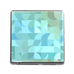 Geometric Ocean   Memory Card Reader (square 5 Slot) by ConteMonfreyShop