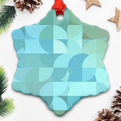 Geometric Ocean   Ornament (snowflake)