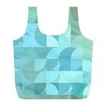 Geometric Ocean   Full Print Recycle Bag (L) Front