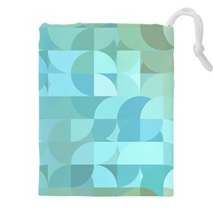 Geometric Ocean   Drawstring Pouch (4xl) by ConteMonfreyShop