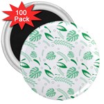 Green Nature Leaves Draw    3  Magnet (100 pack) Front