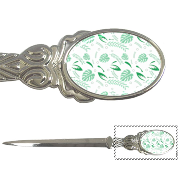 Green Nature Leaves Draw    Letter Opener