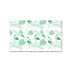 Green Nature Leaves Draw    Sticker (rectangular) by ConteMonfreyShop