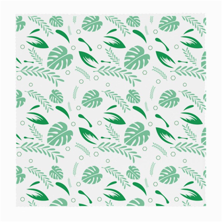 Green Nature Leaves Draw    Medium Glasses Cloth