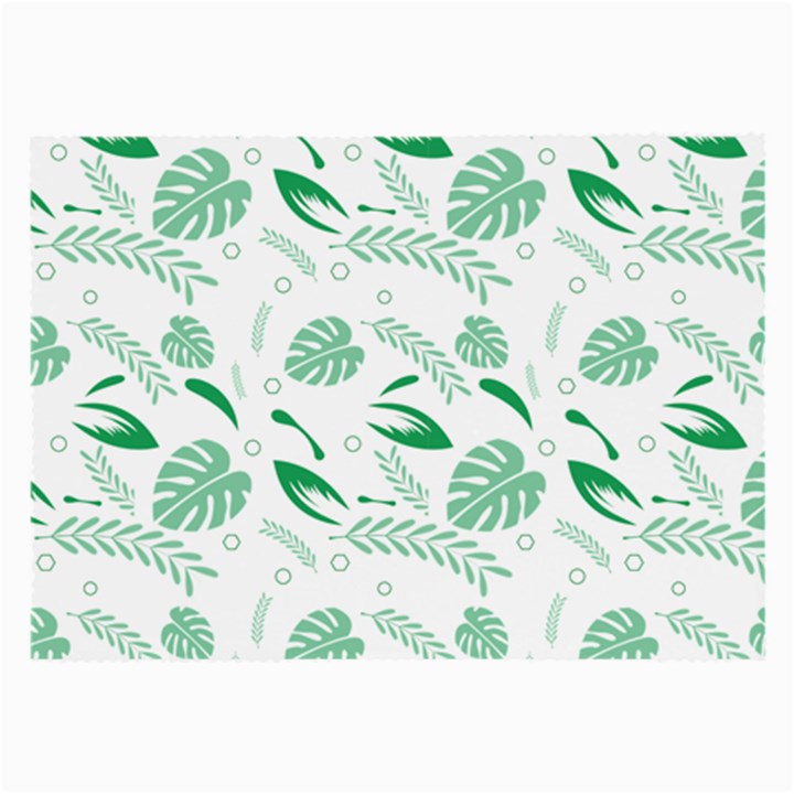 Green Nature Leaves Draw    Large Glasses Cloth (2 Sides)