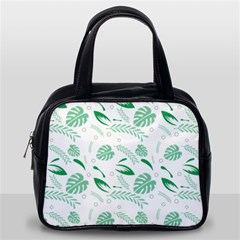 Green Nature Leaves Draw    Classic Handbag (One Side)