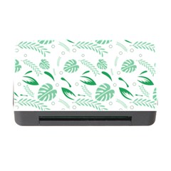 Green Nature Leaves Draw    Memory Card Reader with CF