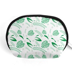 Green Nature Leaves Draw    Accessory Pouch (medium) by ConteMonfreyShop