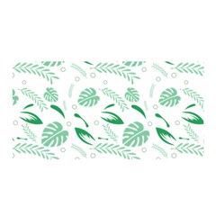 Green Nature Leaves Draw    Satin Wrap 35  X 70  by ConteMonfreyShop