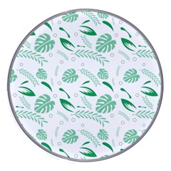 Green Nature Leaves Draw    Wireless Fast Charger(white) by ConteMonfreyShop