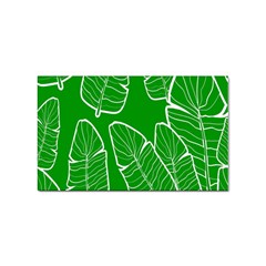 Green Banana Leaves Sticker Rectangular (10 Pack)