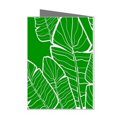 Green Banana Leaves Mini Greeting Cards (pkg Of 8) by ConteMonfreyShop