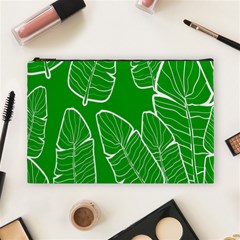 Green Banana Leaves Cosmetic Bag (large) by ConteMonfreyShop