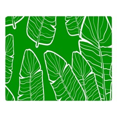 Green Banana Leaves Double Sided Flano Blanket (large) by ConteMonfreyShop