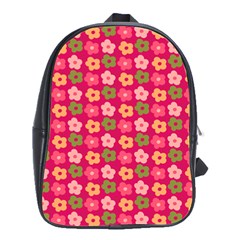 Little Flowers Garden   School Bag (large) by ConteMonfreyShop