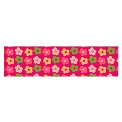 Little Flowers Garden   Oblong Satin Scarf (16  X 60 ) by ConteMonfreyShop