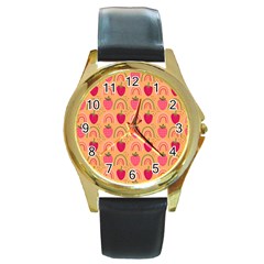 The Cutest Harvest   Round Gold Metal Watch by ConteMonfreyShop