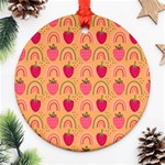 The Cutest Harvest   Round Ornament (Two Sides) Back