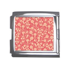 Pink Floral Wall Mega Link Italian Charm (18mm) by ConteMonfreyShop