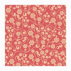 Pink Floral Wall Medium Glasses Cloth by ConteMonfreyShop