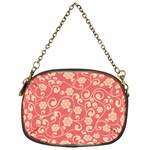 Pink Floral Wall Chain Purse (One Side) Front