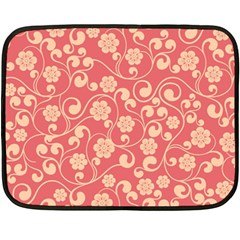 Pink Floral Wall Fleece Blanket (mini) by ConteMonfreyShop