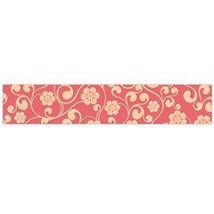 Pink Floral Wall Large Flano Scarf 