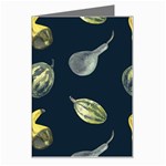 Vintage Vegetables Zucchini Greeting Card Left