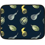 Vintage Vegetables Zucchini Double Sided Fleece Blanket (Mini) 35 x27  Blanket Front