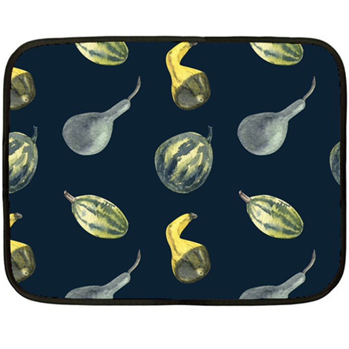 Vintage Vegetables Zucchini Double Sided Fleece Blanket (Mini)