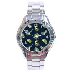 Vintage Vegetables Zucchini Stainless Steel Analogue Watch by ConteMonfreyShop