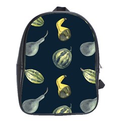 Vintage Vegetables Zucchini School Bag (xl) by ConteMonfreyShop