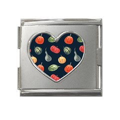 Vintage Vegetables  Mega Link Heart Italian Charm (18mm) by ConteMonfreyShop