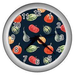 Vintage Vegetables  Wall Clock (silver) by ConteMonfreyShop