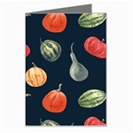 Vintage Vegetables  Greeting Card Left