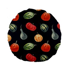 Vintage Vegetables  Standard 15  Premium Round Cushion  by ConteMonfreyShop