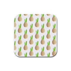 Succulent Vases  Rubber Square Coaster (4 Pack) by ConteMonfreyShop