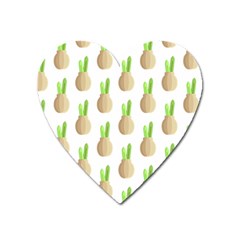 Succulent Vases  Magnet (heart)