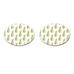 Succulent Vases  Cufflinks (Oval) Front(Pair)