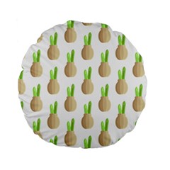 Succulent Vases  Standard 15  Premium Flano Round Cushion  by ConteMonfreyShop