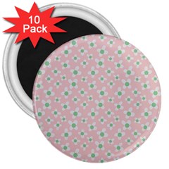 Pink Spring Blossom 3  Magnet (10 Pack) by ConteMonfreyShop