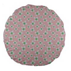 Pink Spring Blossom Large 18  Premium Round Cushion  by ConteMonfreyShop