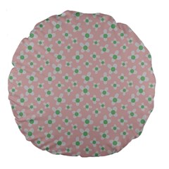 Pink Spring Blossom Large 18  Premium Flano Round Cushion  by ConteMonfreyShop