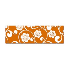 Orange Floral Walls  Sticker Bumper (10 Pack) by ConteMonfreyShop