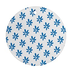 Little Blue Daisies  Ornament (round)