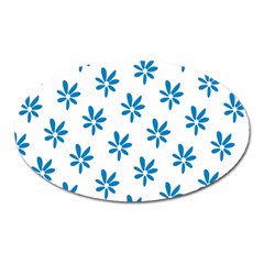 Little Blue Daisies  Magnet (oval)