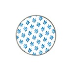 Little Blue Daisies  Hat Clip Ball Marker (4 pack) Front